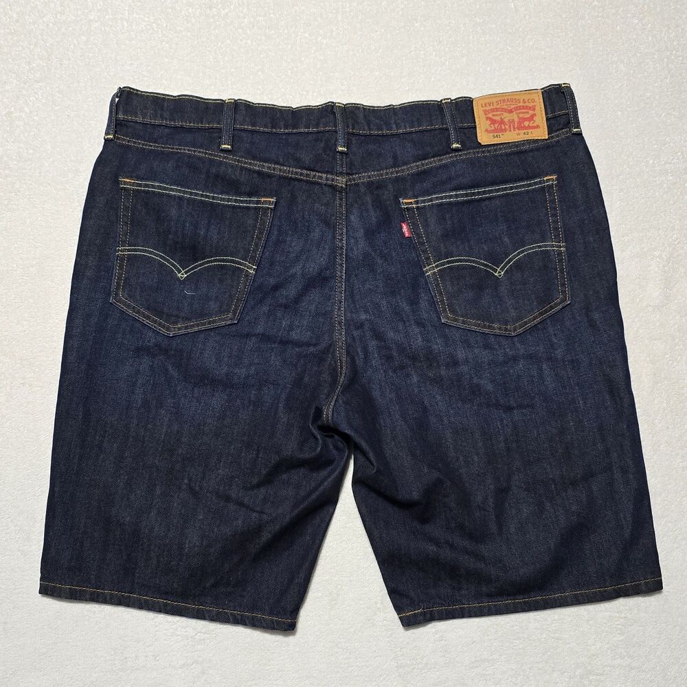 Levi's 541 Men's Sz 42 Athletic Taper Dark Wash Denim Shorts - 11" Inseam